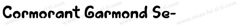 Cormorant Garmond Se字体转换